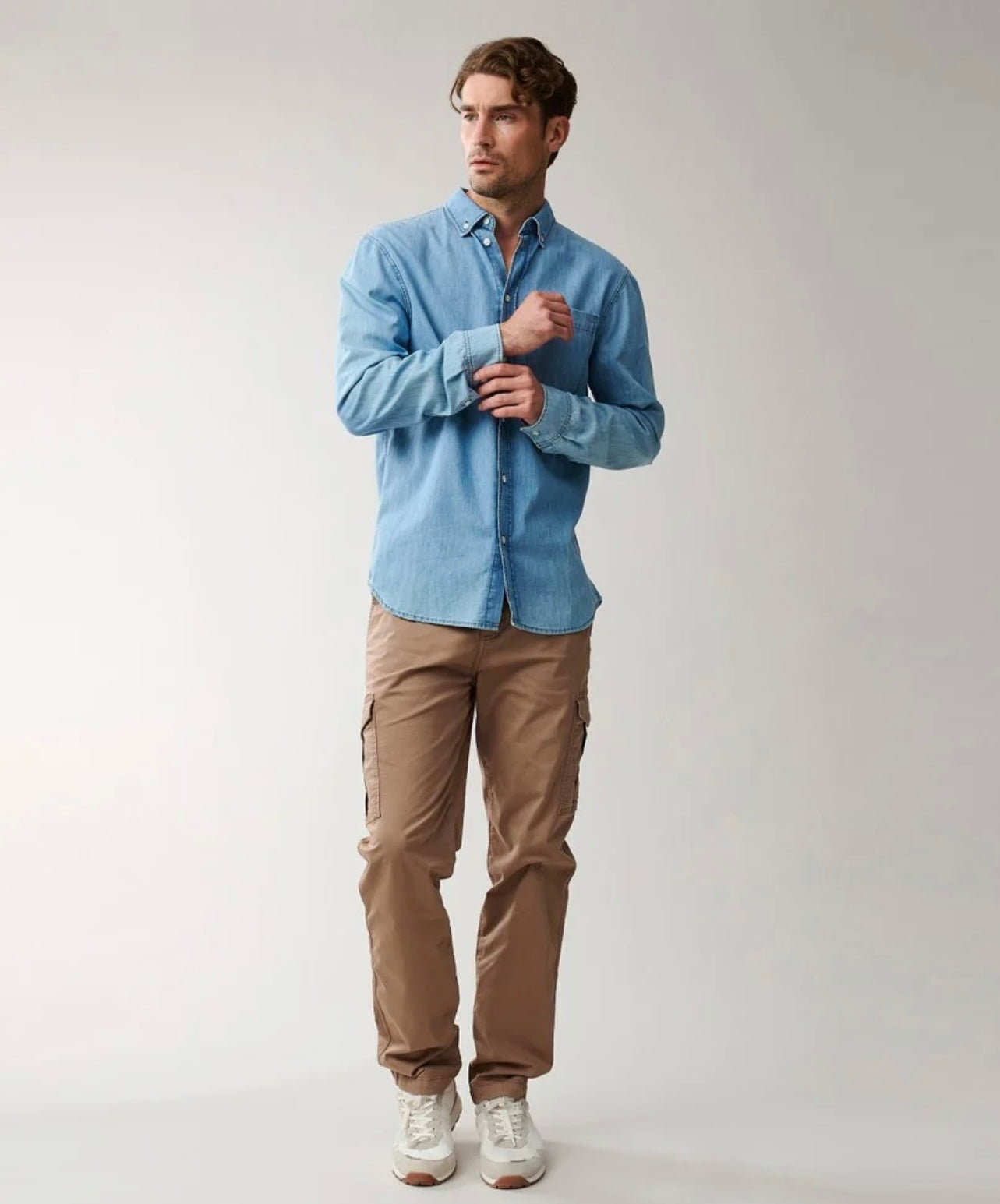 August denim shirt