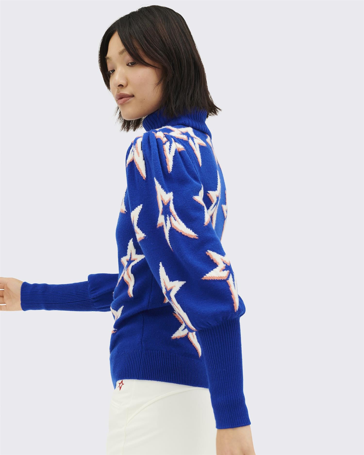 Stardust balloon sleeve sweater