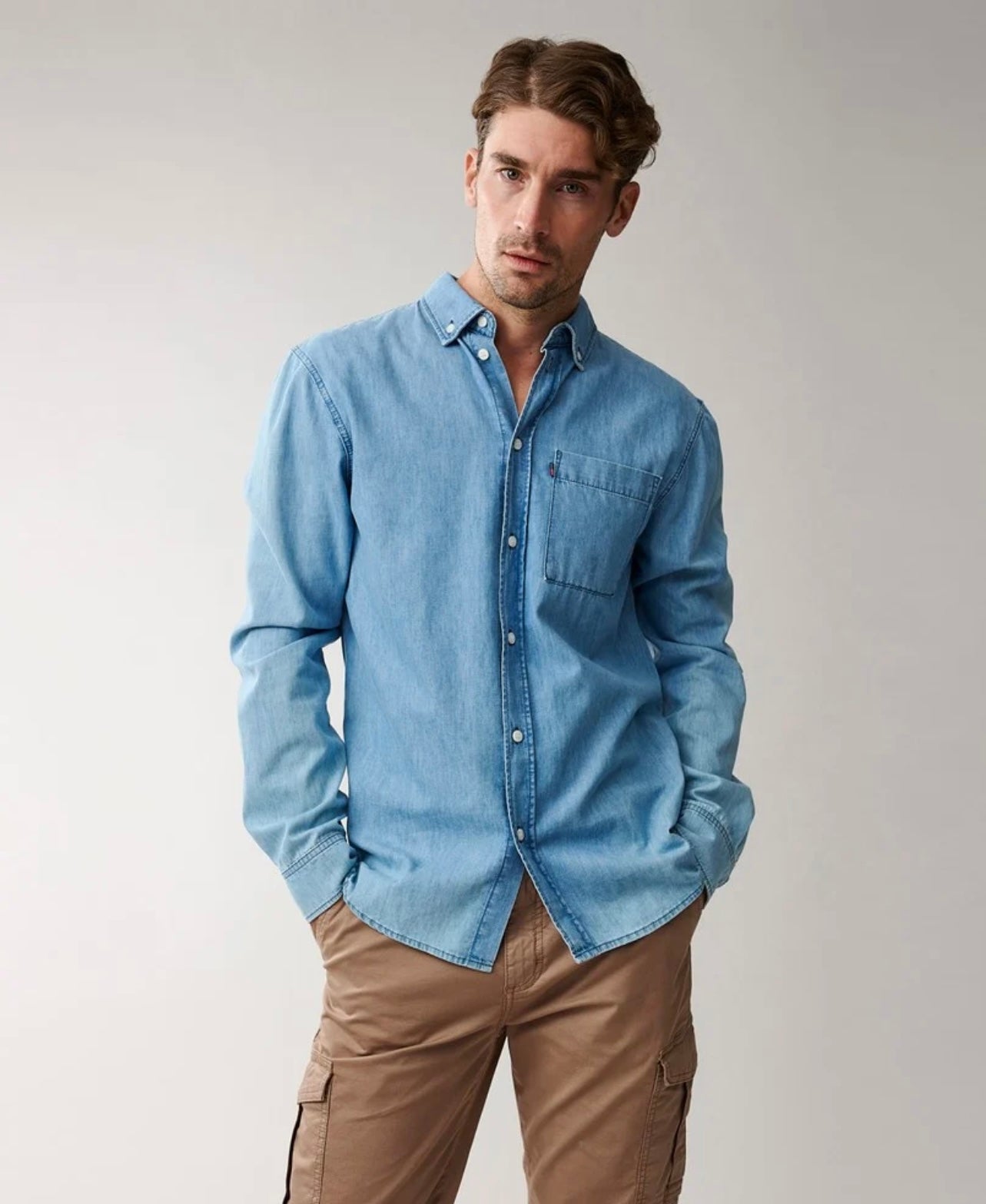 August denim shirt