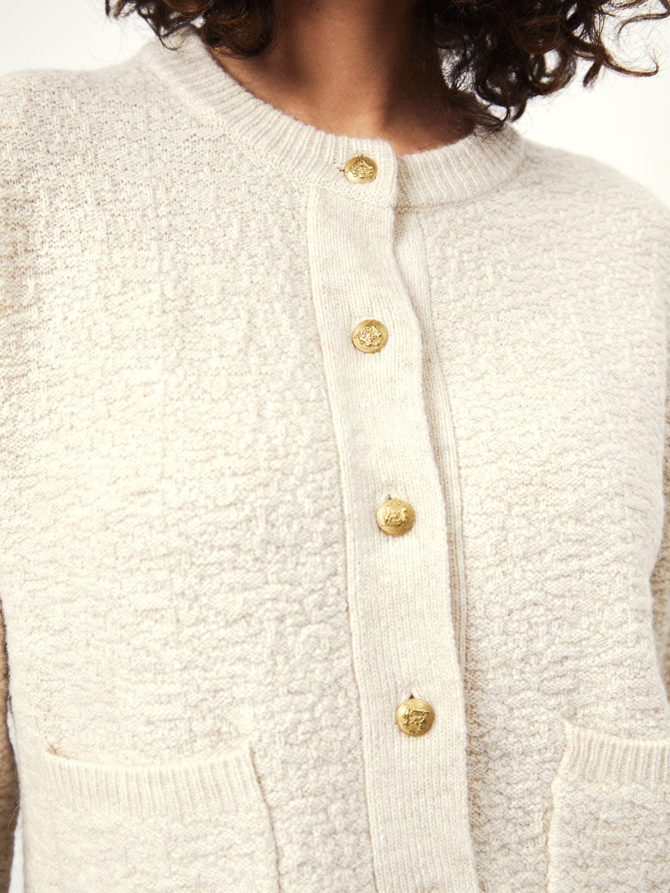 D6Nio fancy boucle cardigan
