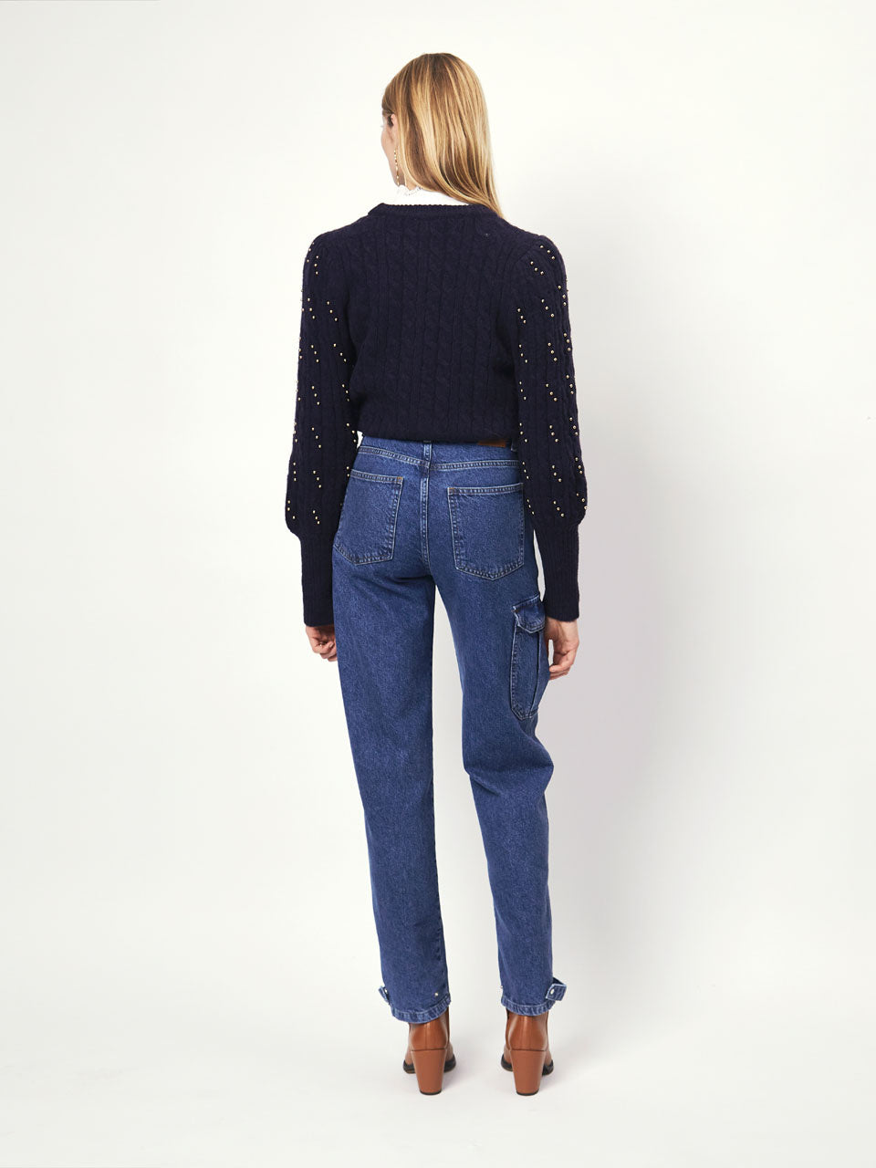 D6Ostin fancy beads sweater