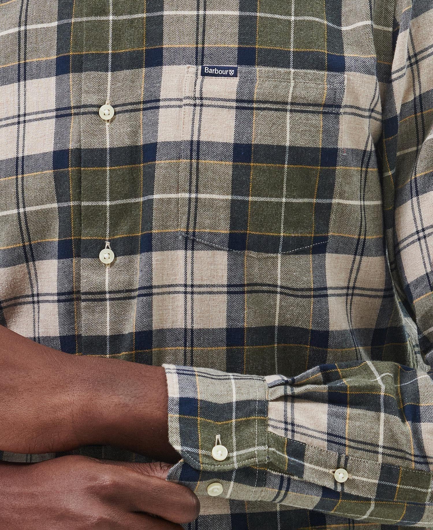 Fortrose shirt tailored fit forest mist