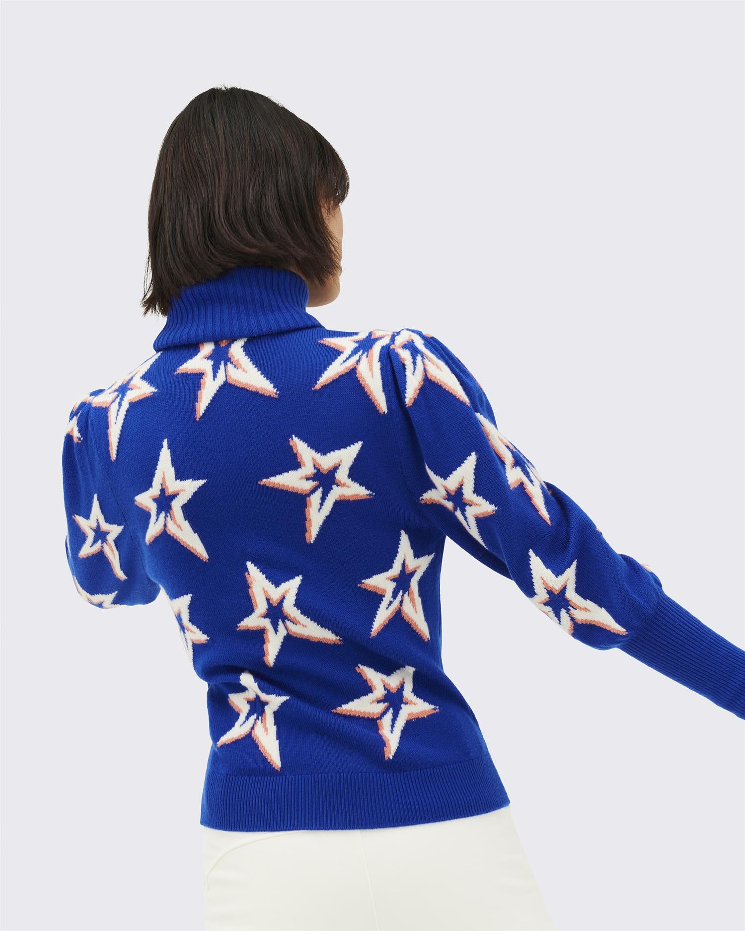 Stardust balloon sleeve sweater
