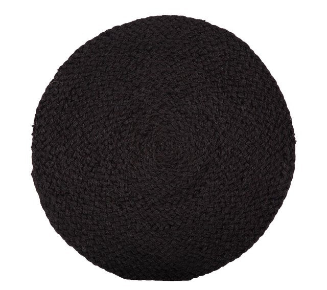 Jesper - Kuv. brikke Svart D38 jute