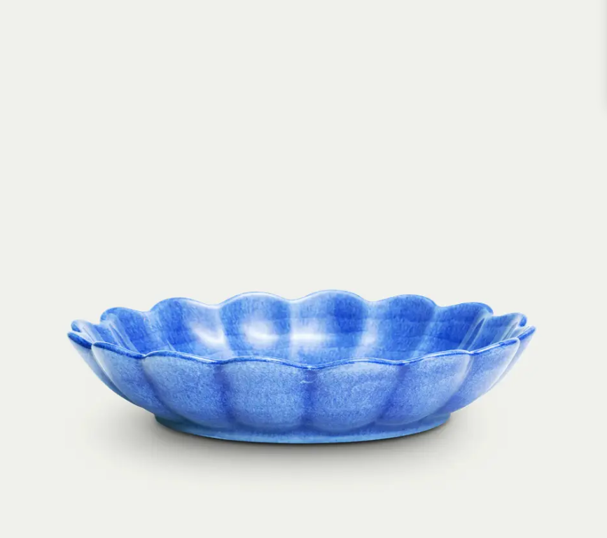 Oyster Skål 24cm, Light blue