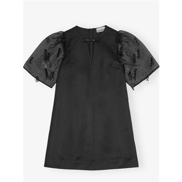 Fringed Organza Mini Dress