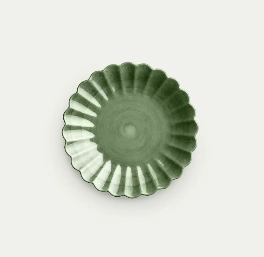 Oyster Tallerken 20cm, forest green