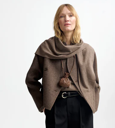 Mira wool cash scarf