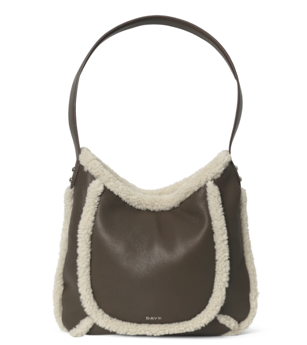 Day Faux shearling shoulder