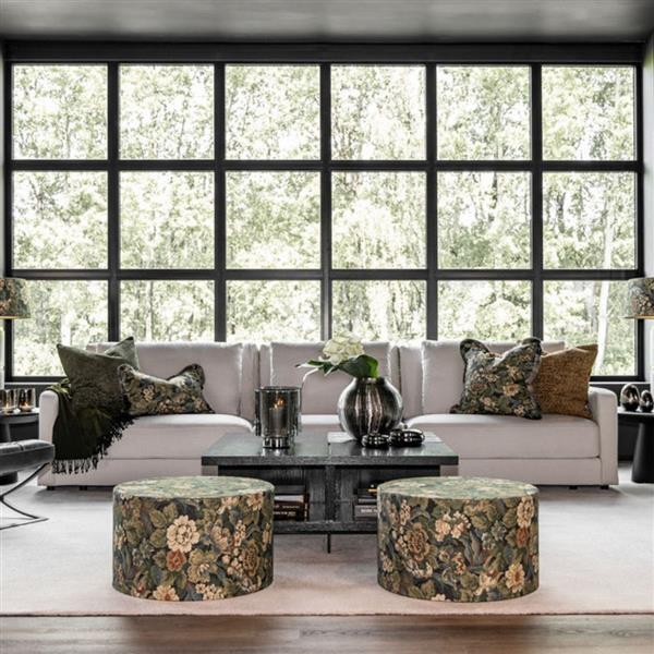 Ebonleaf Flower Cushion Cover, Grønn 50x50