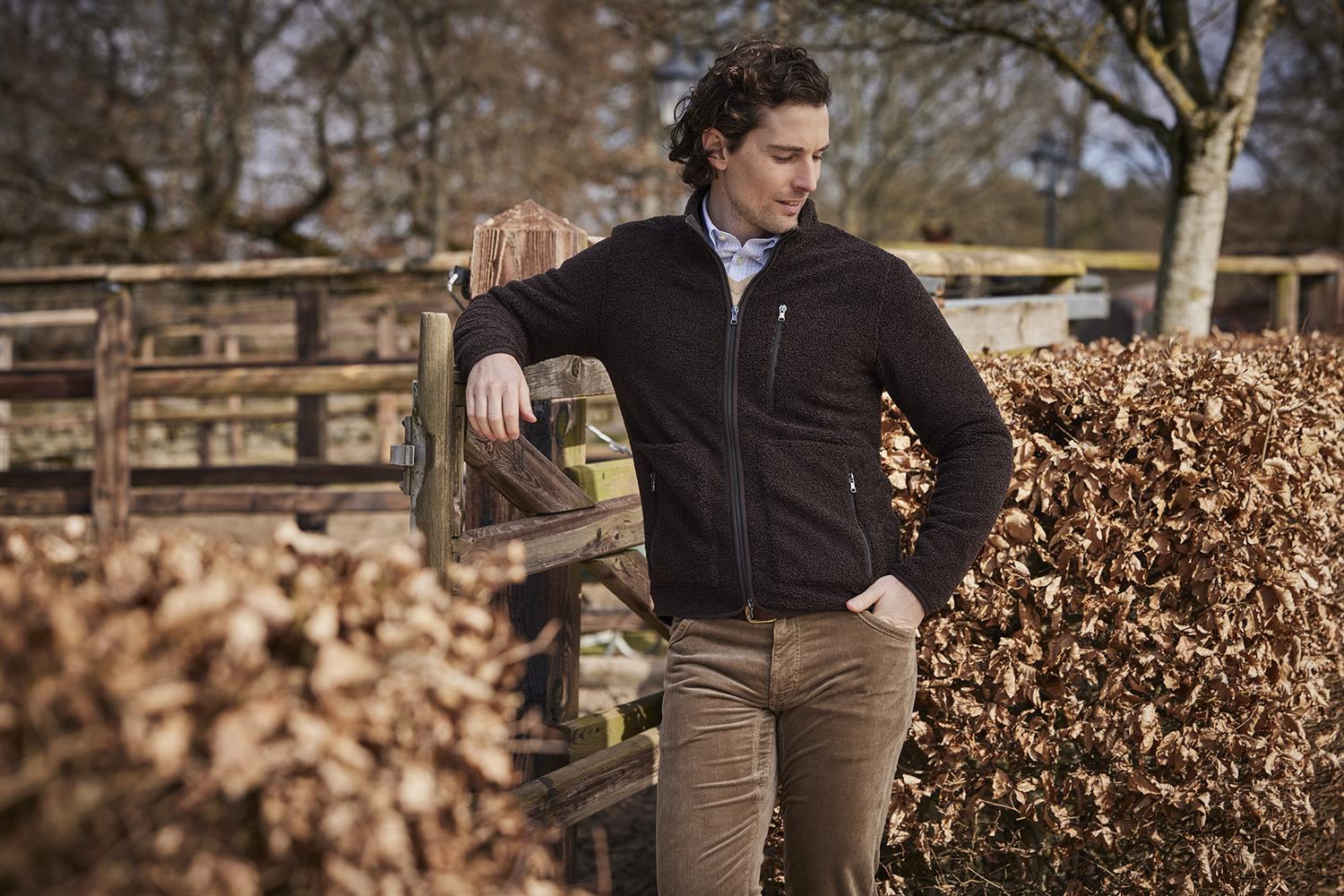 Pile fleece jacket