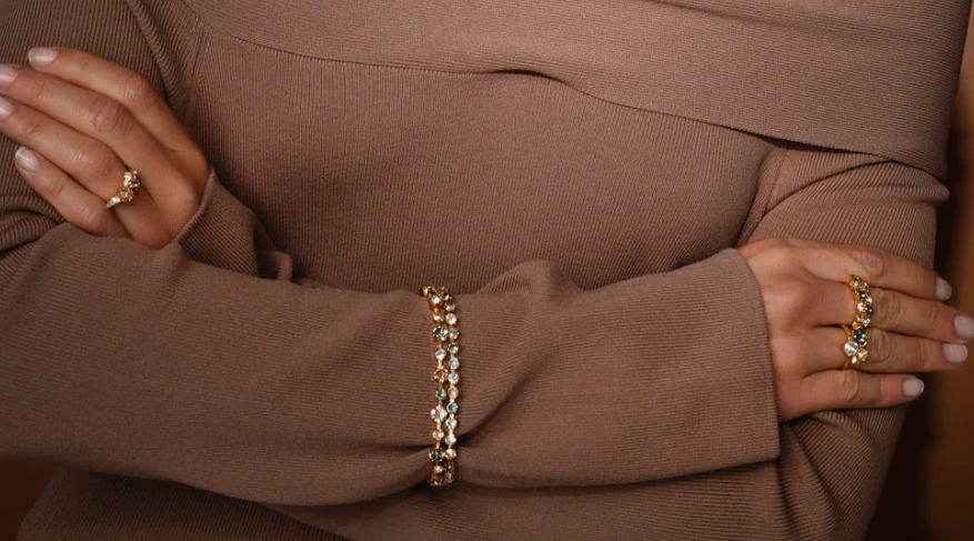 Mini Pomona Bracelet Rhodium