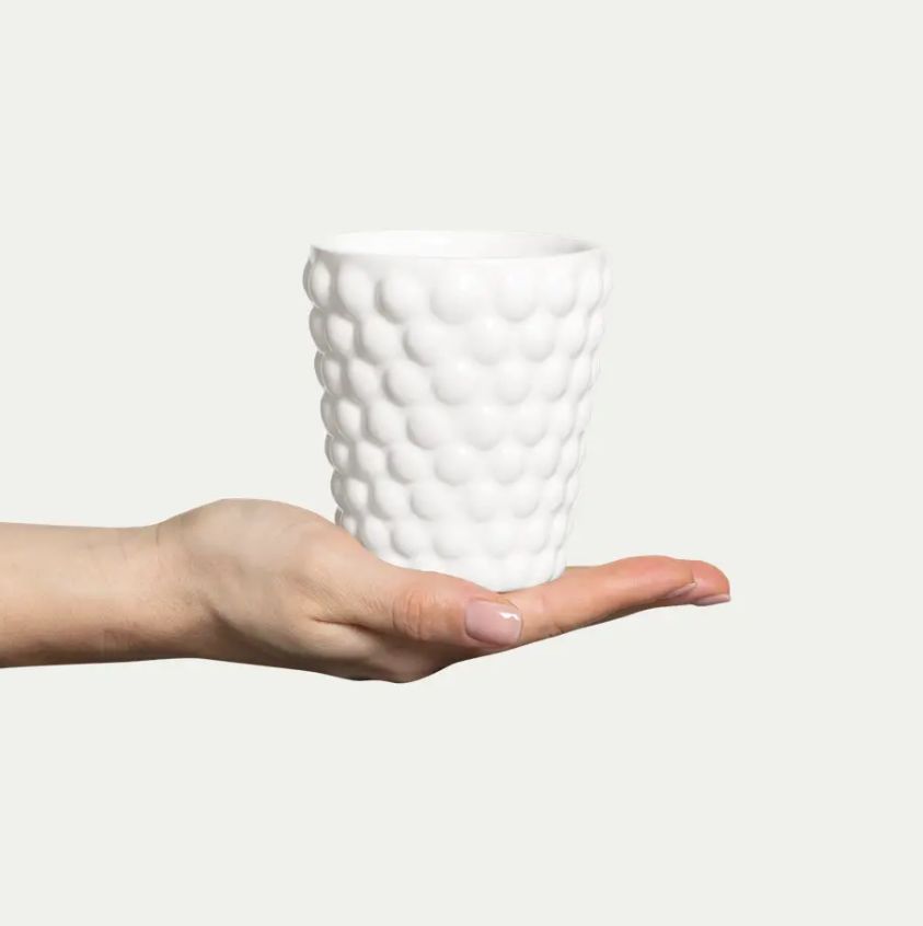 Bubbles Mug 8cm, white