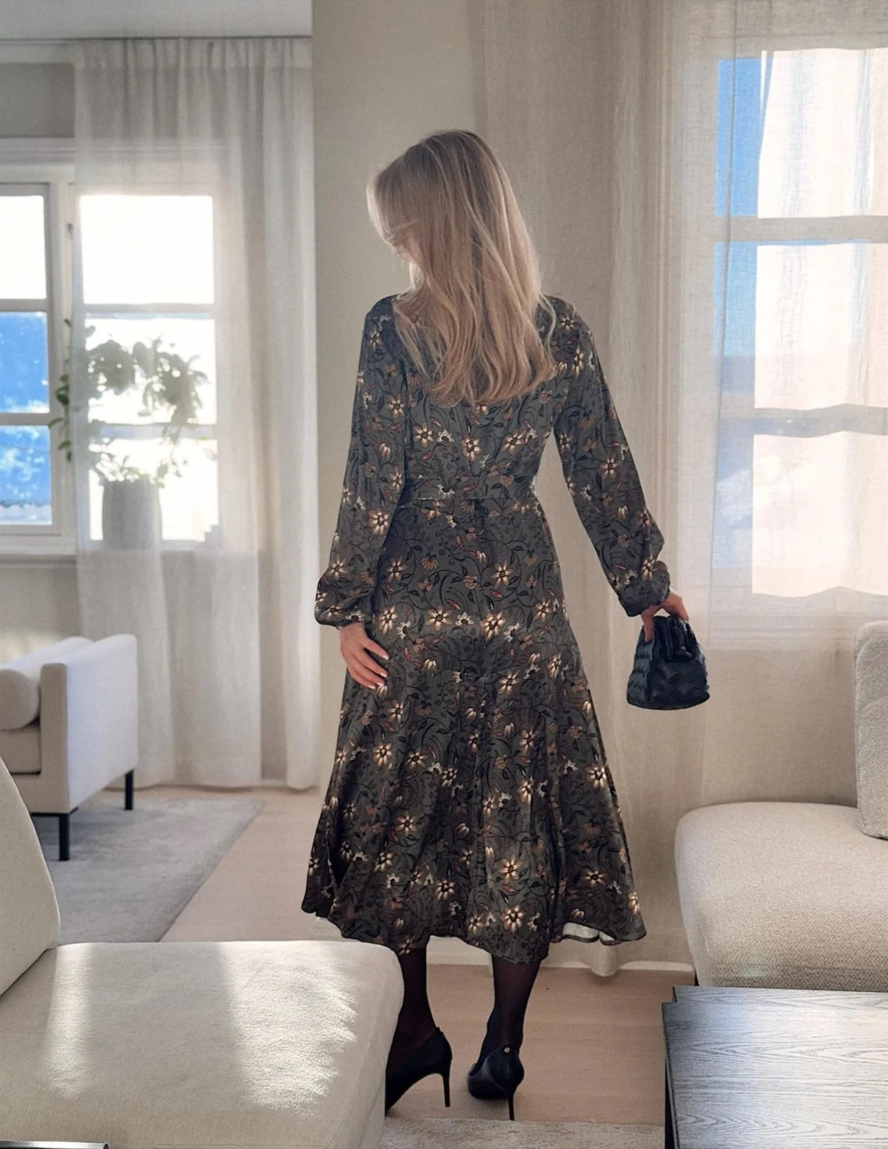 Midi dress long sleeve