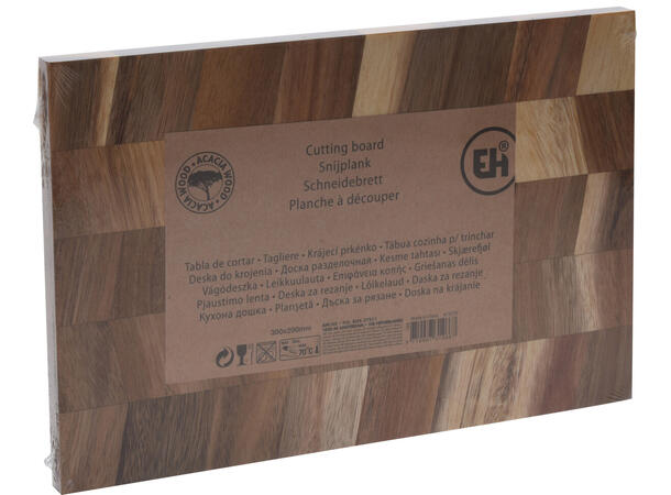 Skjærefjøl akasietre fiskebein 30x25cm