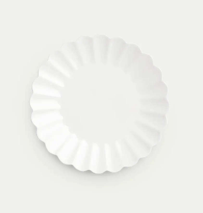 Oyster Tallerken 28cm, White