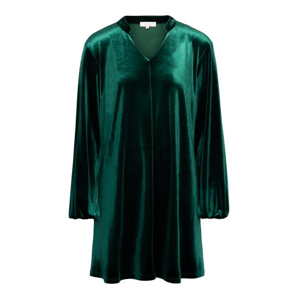 Velvet dress short w/button