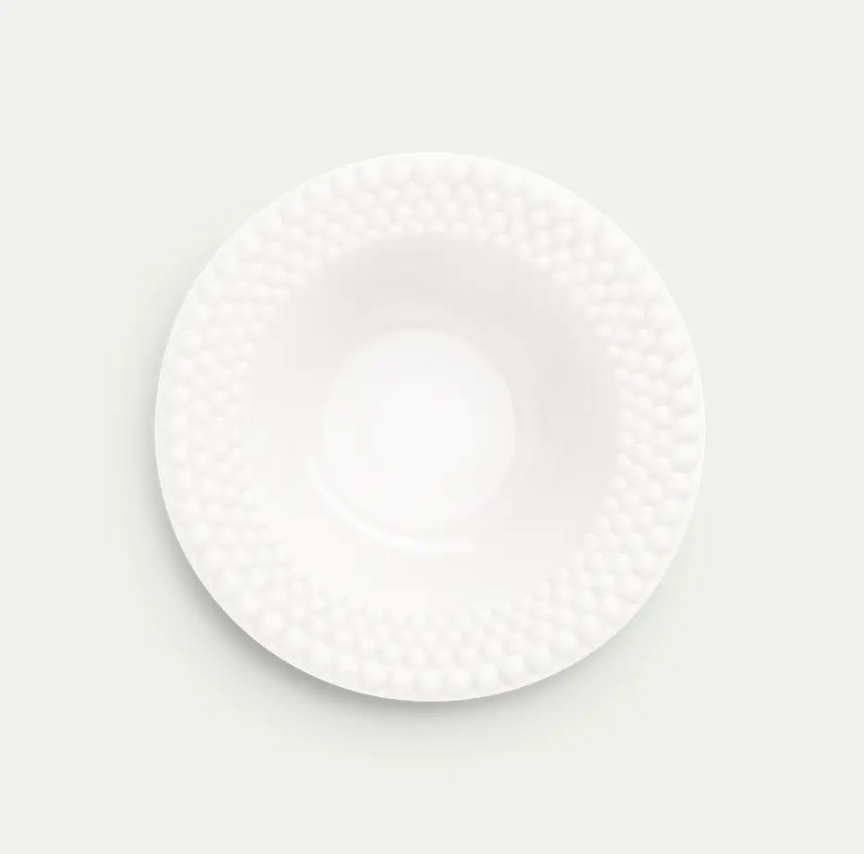 Bubbles Suppetallerken 25cm, white