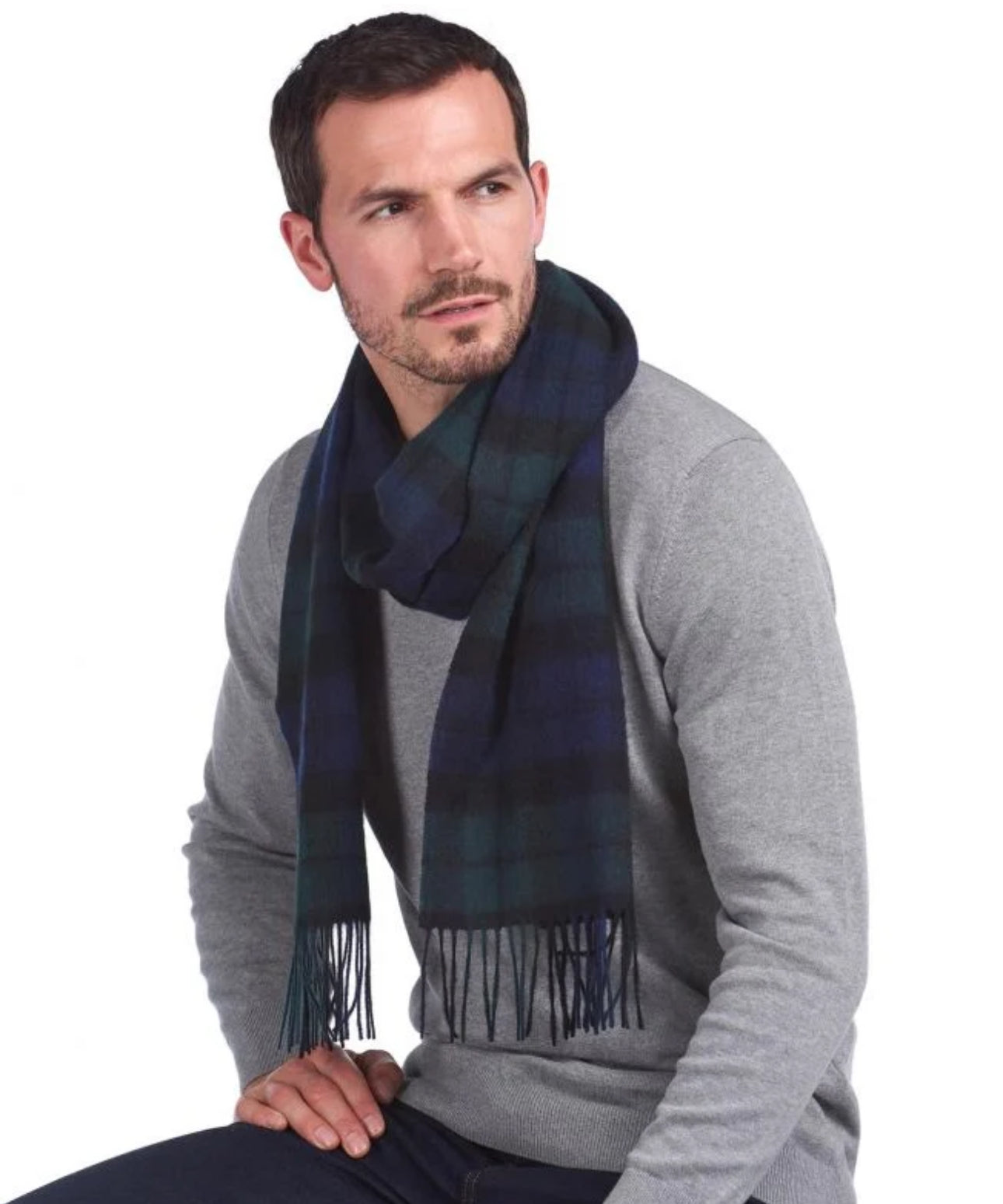 Barbour new check scarf