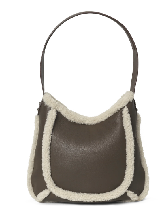 Day Faux shearling shoulder