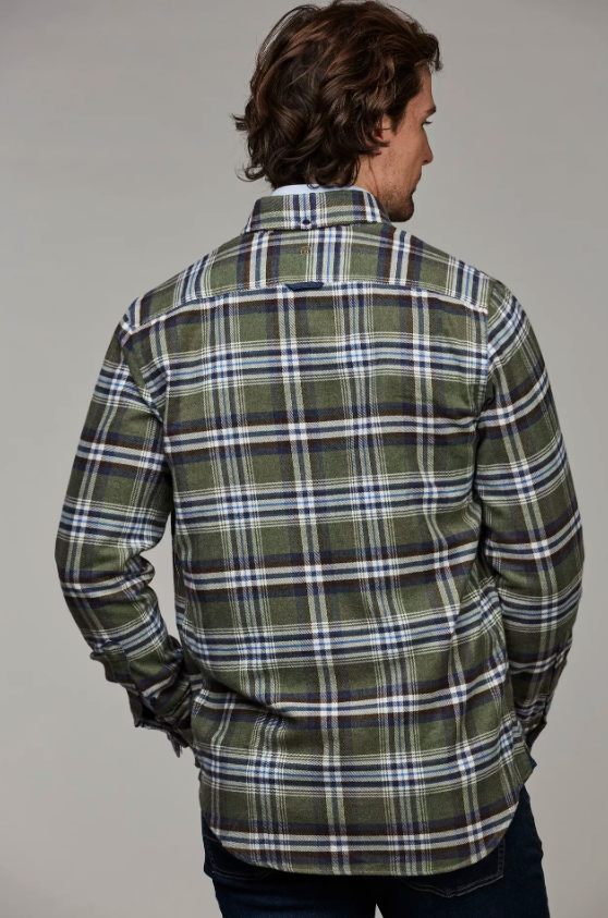 Forest flare flanel shirt