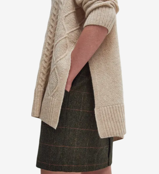 Burne knitted cape