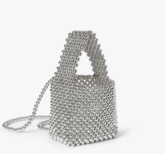 DAY beaded chrome handbag