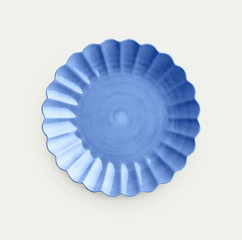 Oyster Tallerken 28cm, Light blue