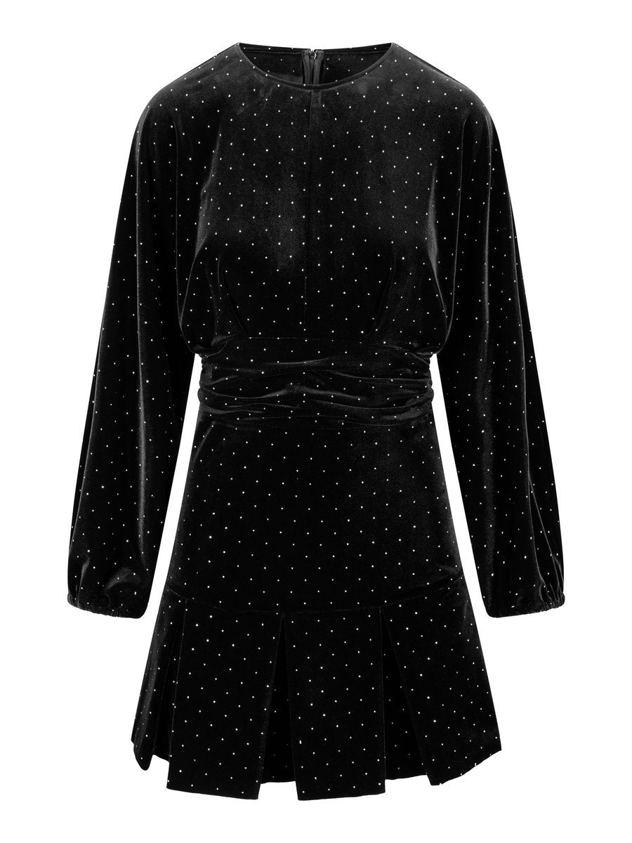 Jamal stud velour dress