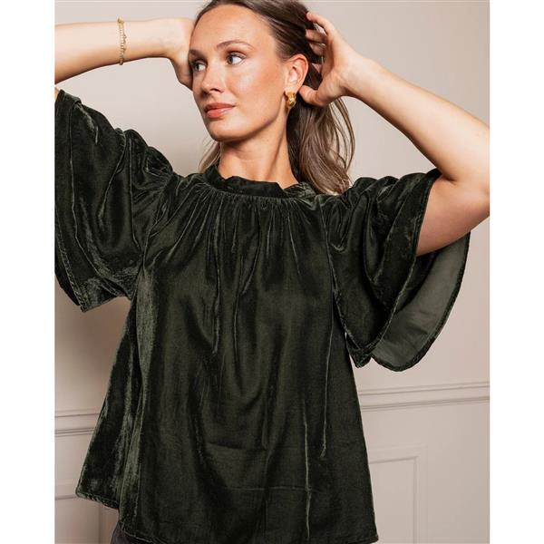 Lulu Top Velvet Forest