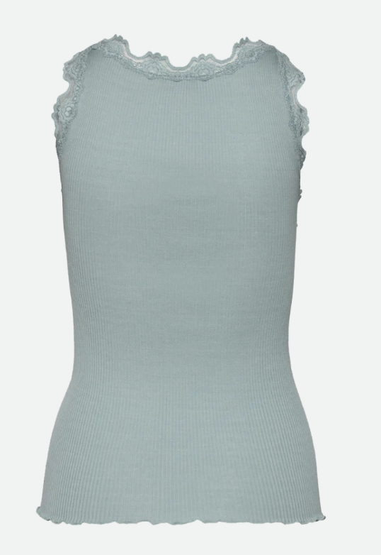 RWBabette Silk SL U-neck Lace Top