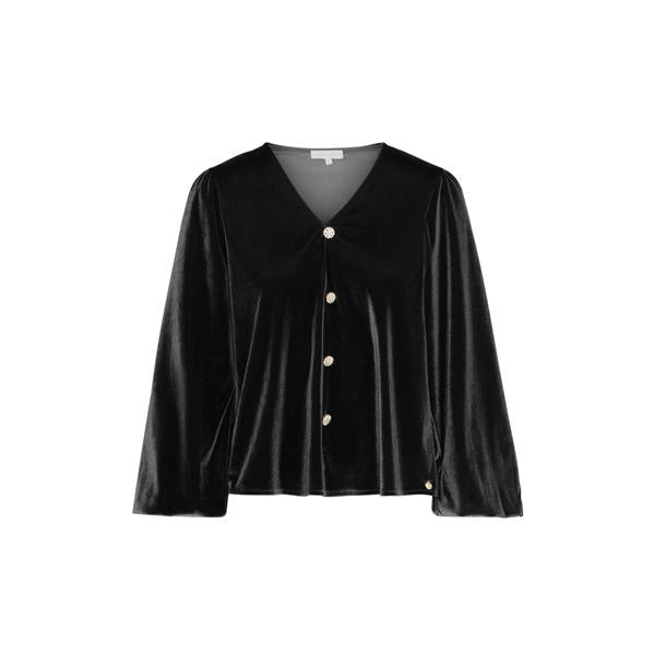 Velvet TOP w/button