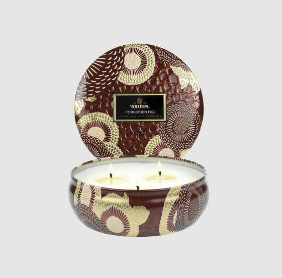 3 wick tin candle 40tim