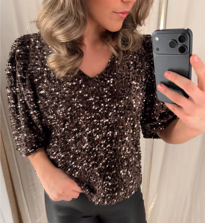 Sequin Blouse longsleeve