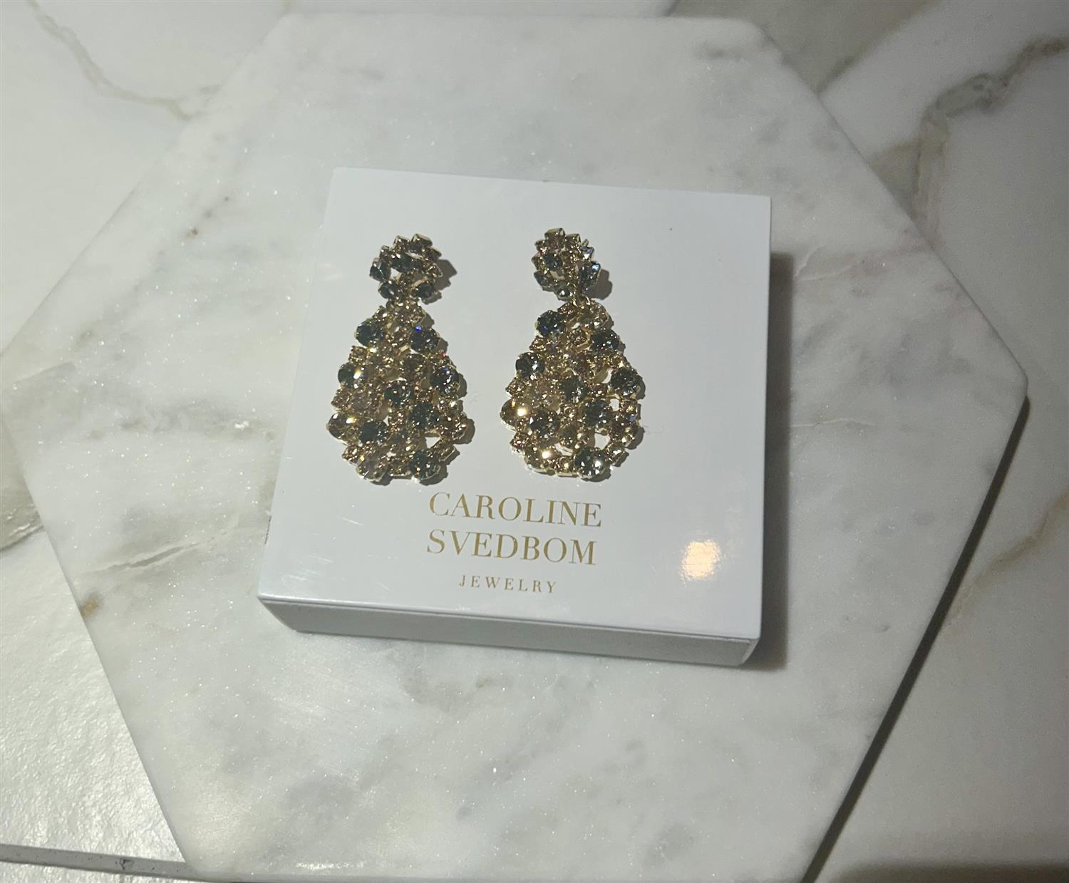 Hanna Earrings Gold - Lt. Col. Topaz Combo