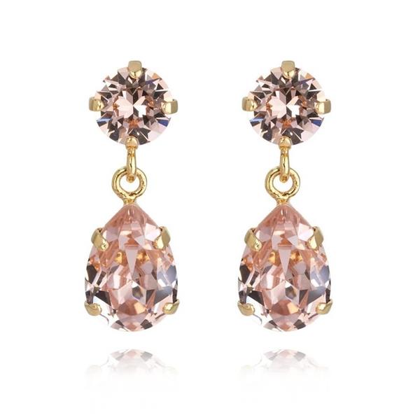 MINI DROP EARRING GOLD VINTAGE ROSE