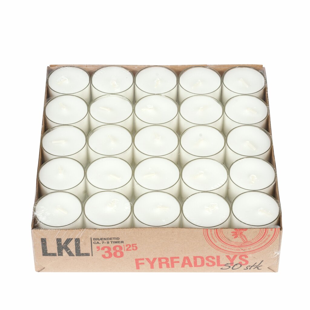 Telys 8 timer i plastkopp Night light 50pk