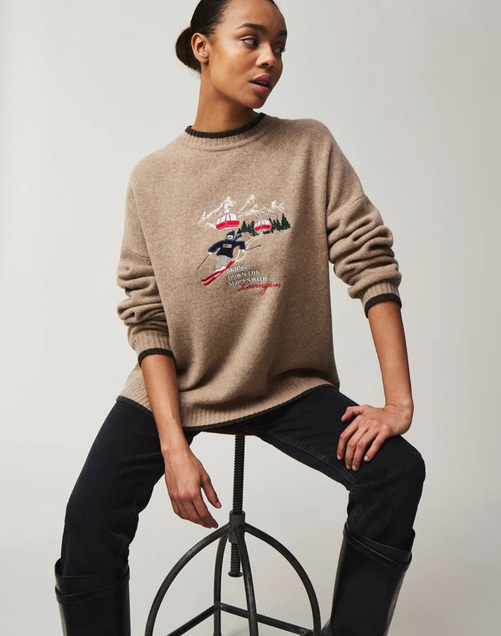 Brianna Merino Wool Holiday Sweater