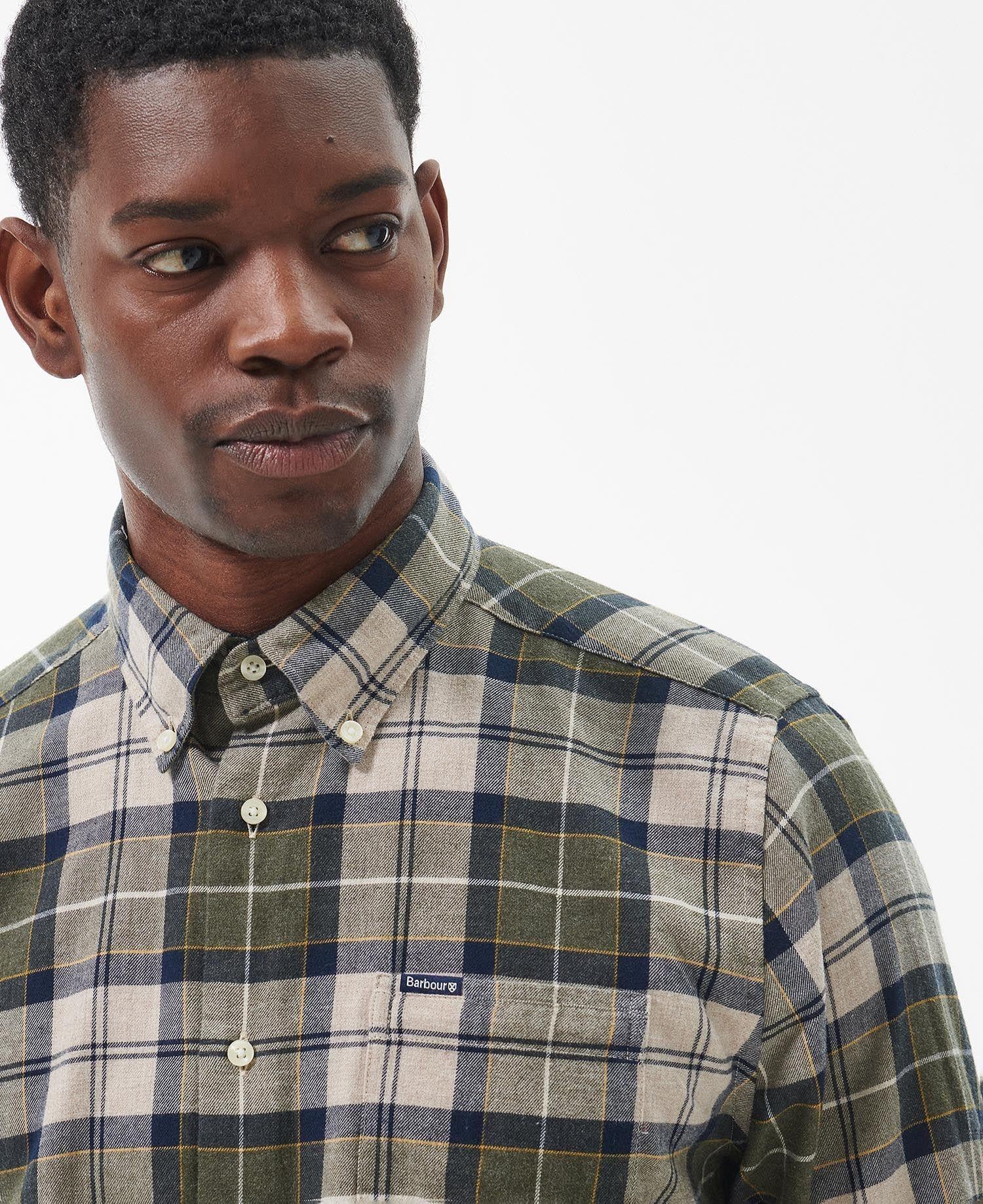 Fortrose shirt tailored fit forest mist
